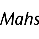 Mahsuri Sans MT Pro