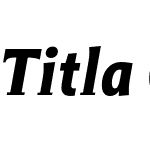 Titla Cond Bold Italic