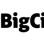 BigCity Grotesque Pro 995