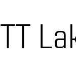 TT Lakes Neue Condensed