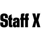 Staff X Condensed