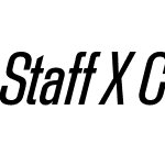 Staff X Condensed