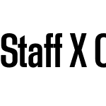 Staff X Condensed