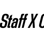 Staff X Condensed