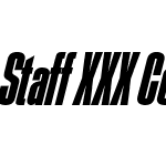 Staff XXX Condensed