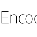 Encode Sans Thin