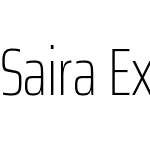 Saira ExtraCondensed Thin