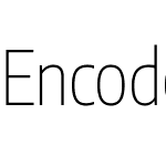 Encode Sans Condensed Thin