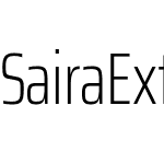 Saira ExtraCondensed ExtraLight