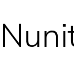 Nunito Sans Light