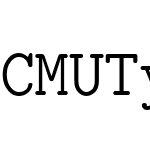 CMU Typewriter Text