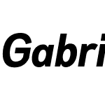 Gabriel Sans Cond Bold Italic