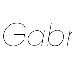 Gabriel Sans Thin Italic