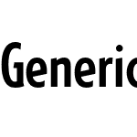 Generica Condensed Std