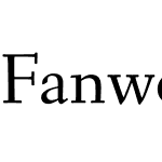 Fanwood Text