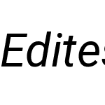 Editeshion Italic