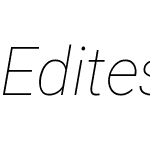 Editeshion Thin Italic