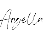 Angella White Personal use font