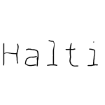 Haltix Font Thin