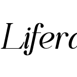 Liferdas Extra Light Italic