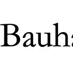 Bauhaus ITC