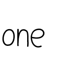 one