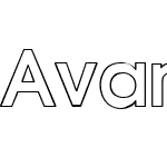 Avanti Black Outline