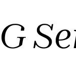 G Serif 01 Display