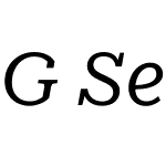 G Serif 01 MIcro