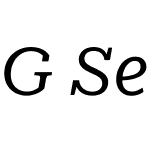 G Serif 01 Micro
