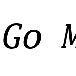 GoMono Nerd Font Mono