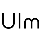 Ulm Grotesk