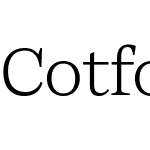 Cotford Text