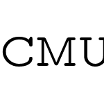 CMU Typewriter Text Variable Width