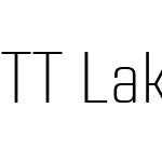 TT Lakes Neue Condensed