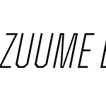 ZuumeEdge-ExtraLightItalic