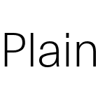 Plain