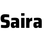 Saira SemiCondensed ExtraBold