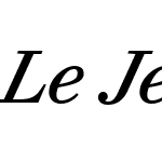 Le Jeune Text