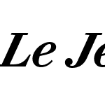 Le Jeune Text