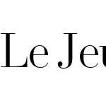 Le Jeune Poster