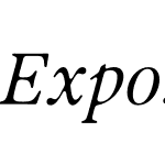 Exposure Italic Trial