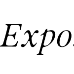 Exposure Italic Trial