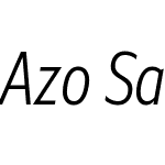 Azo Sans 2 Condensed