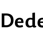 Dederon Sans Std