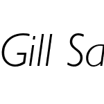 Gill Sans WGL