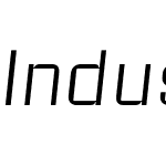 IndustriaSans-WideThinItalic