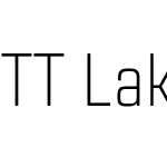 TT Lakes Neue Condensed
