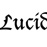 Lucida Blackletter