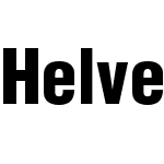 Helvetica Condensed Black